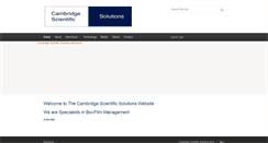 Desktop Screenshot of cambridgescientificsolutions.com